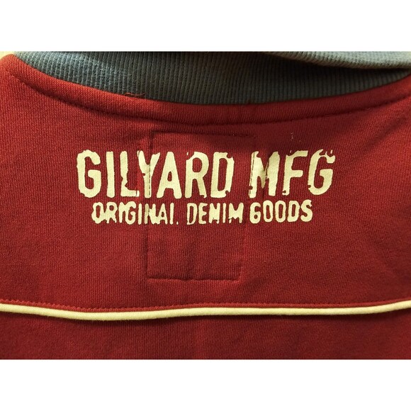 Gilyard Mfg 2XL Red Blue Full Zip Sweatshirt Logo Hip Hop Urban NWT Super Rare - Picture 16 of 17